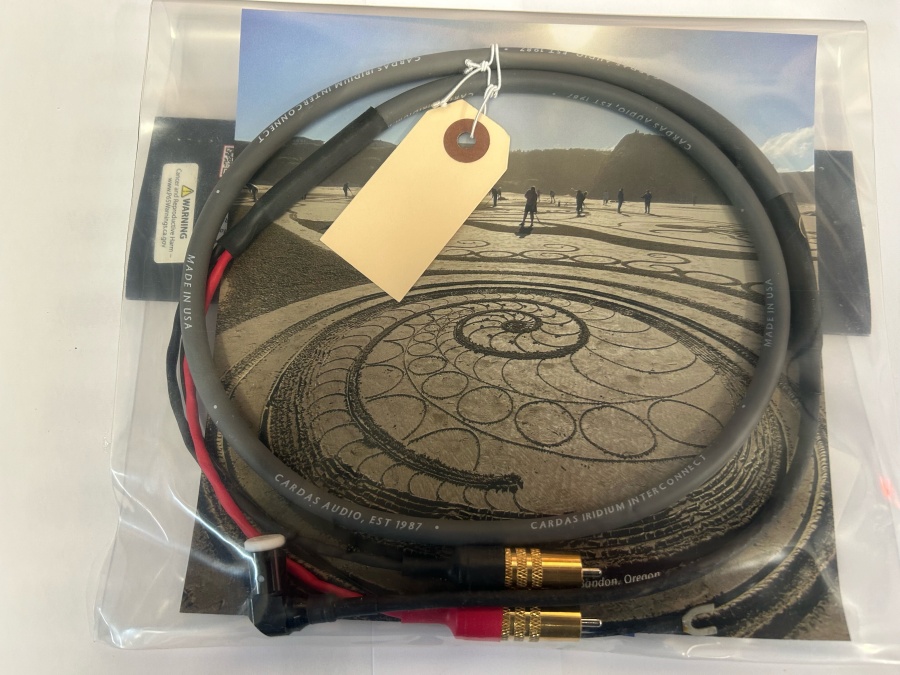 Cardas Iridium Phono Tonearm Cable 90 Degree 5 Pin Din To 2xRCA 1.25m